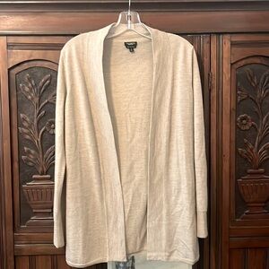 Talbots Never Worn Tan Merino Wool Sweater Jacket